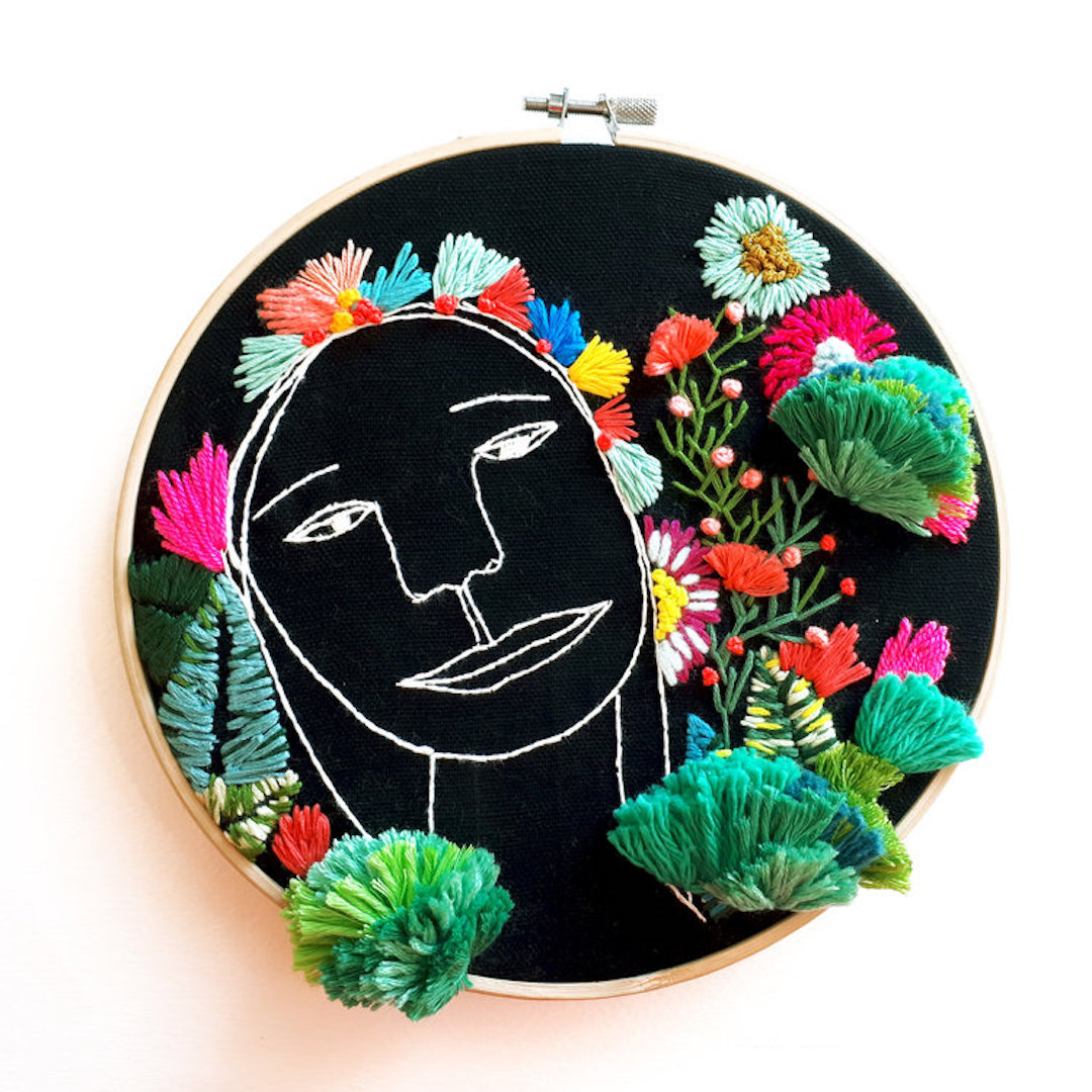 Hoop art by Katy Biele