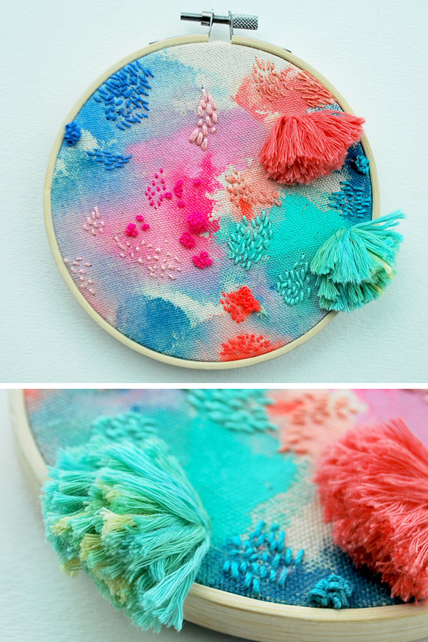 Hand embroidery by Katy Biele