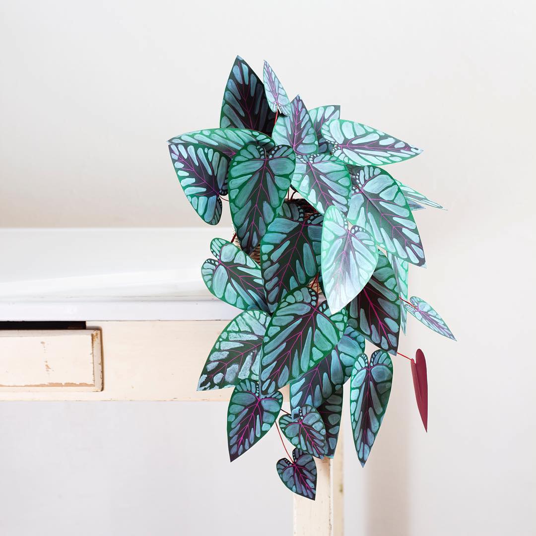 Paper plant crafted by Corrie Beth Hogg