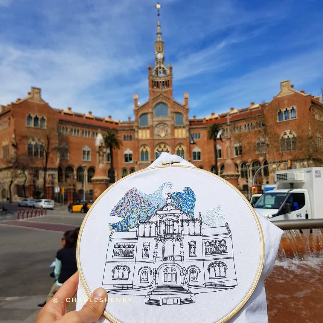 Travel embroidery by Charles Henry