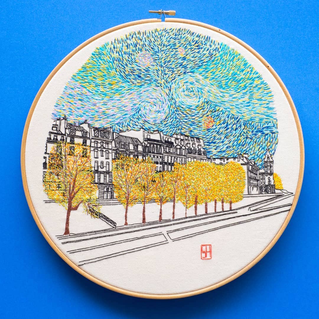 Travel embroidery by Charles Henry