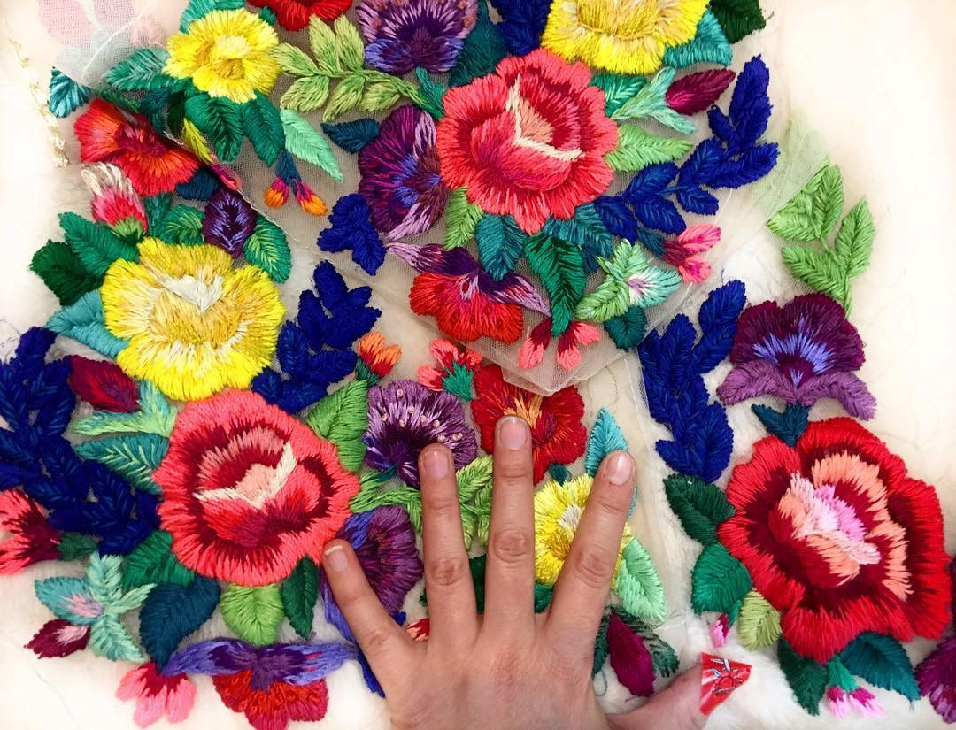 Hand embroidery by Ignancia Jullian