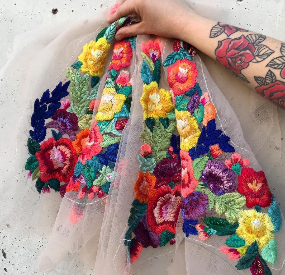 Hand embroidery by Ignancia Jullian