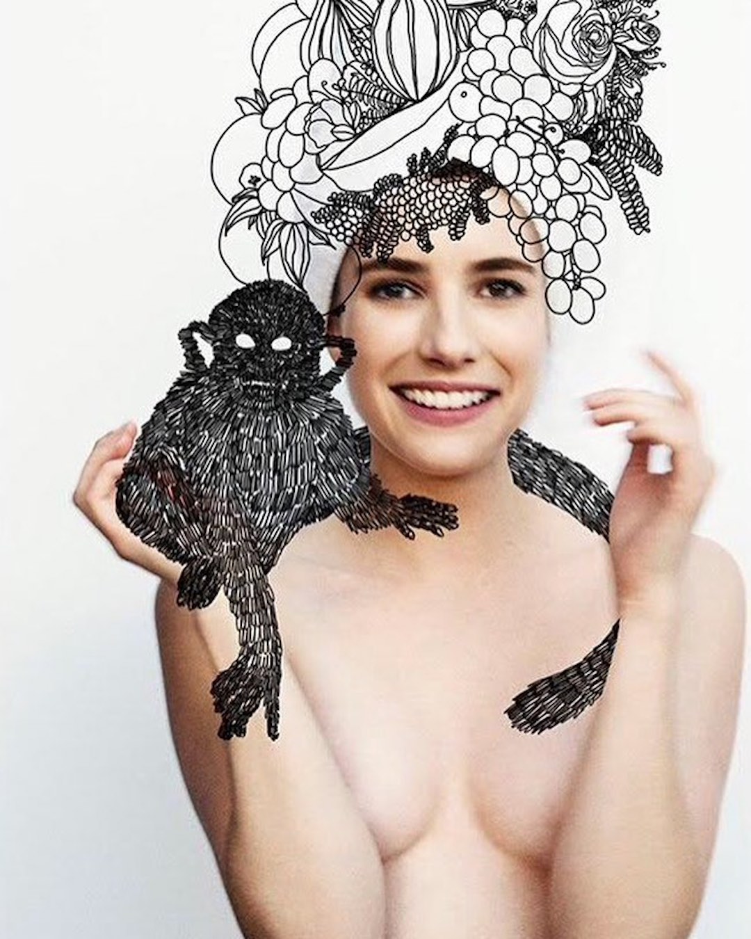 Vector doodles on fashion photos by Dr. Propolus