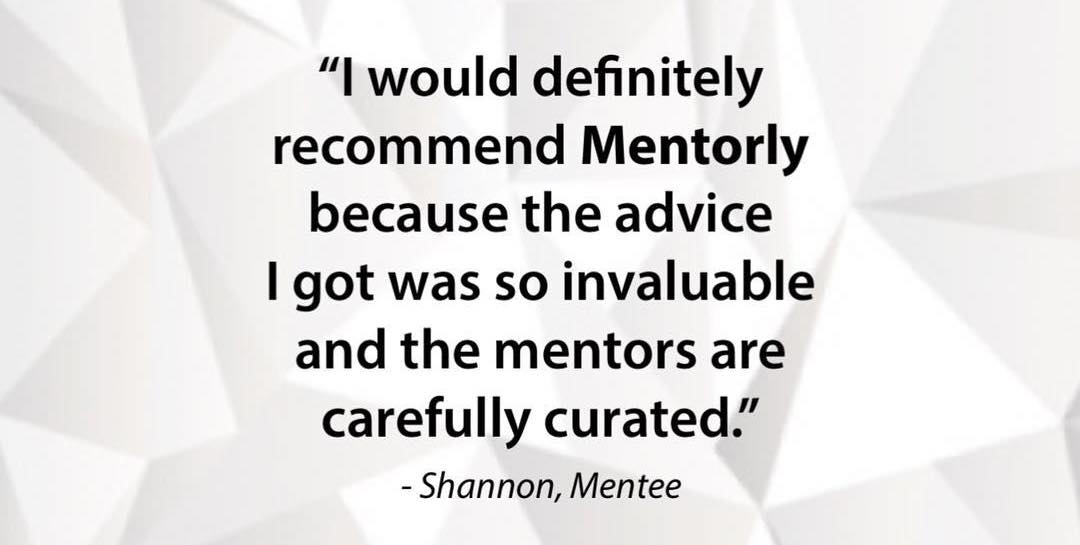 Online mentorship with Mentorly