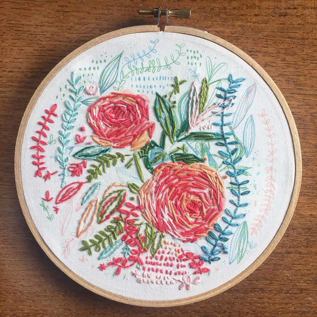 Modern embroidery patterns