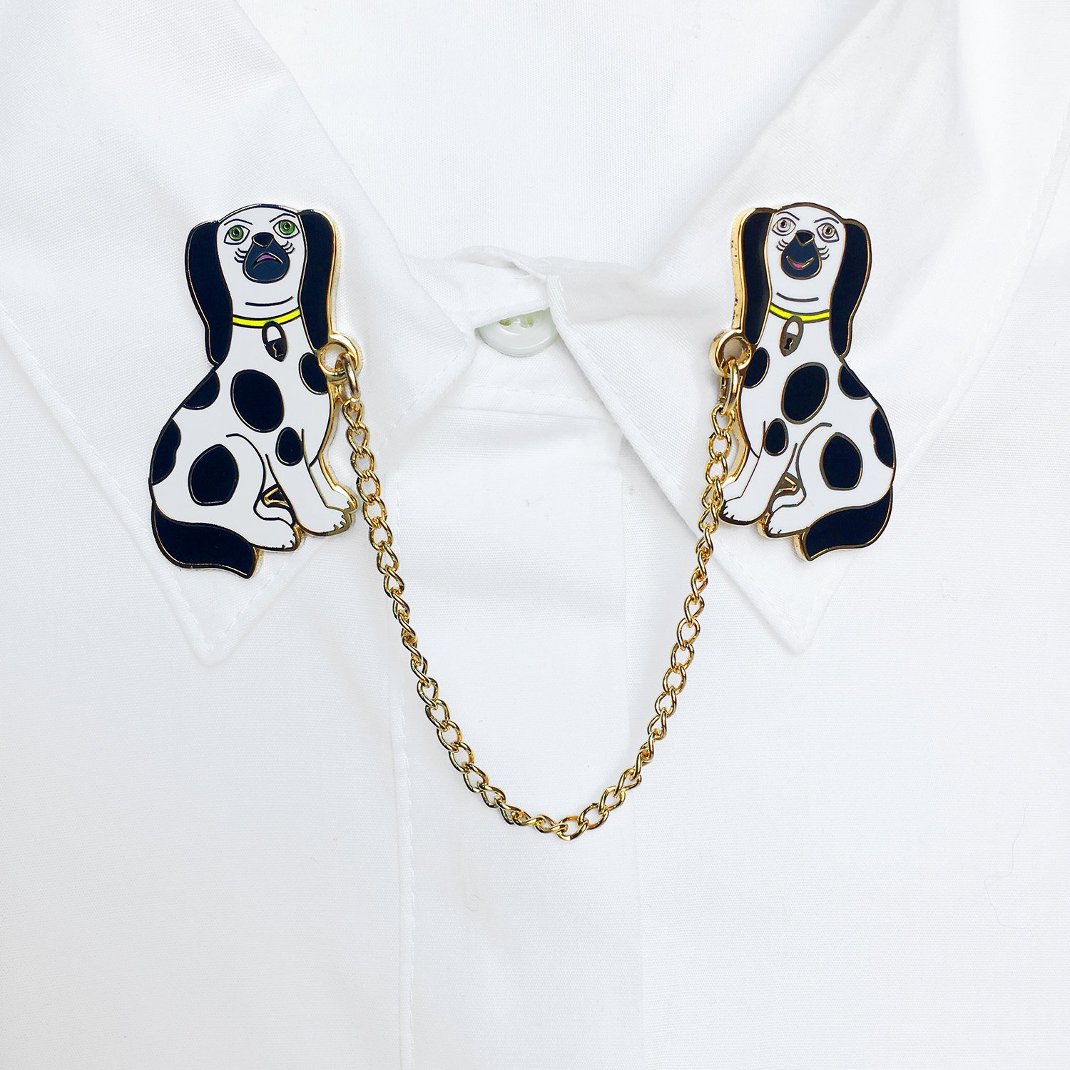 Collar pins by Buried Diamond