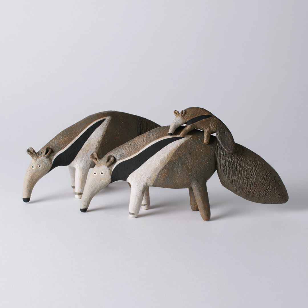 Ceramic creatures by Helen Hodson