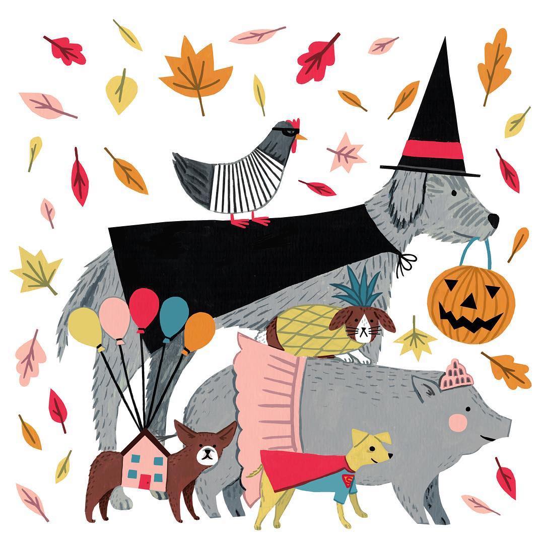 Halloween illustration by Holly Maguire