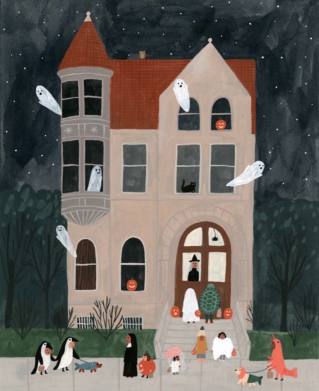 Halloween illustration by Kate Pugsley