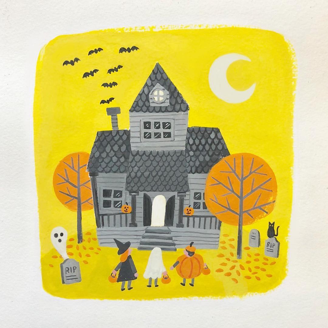 Halloween illustration by Jacqui Lee