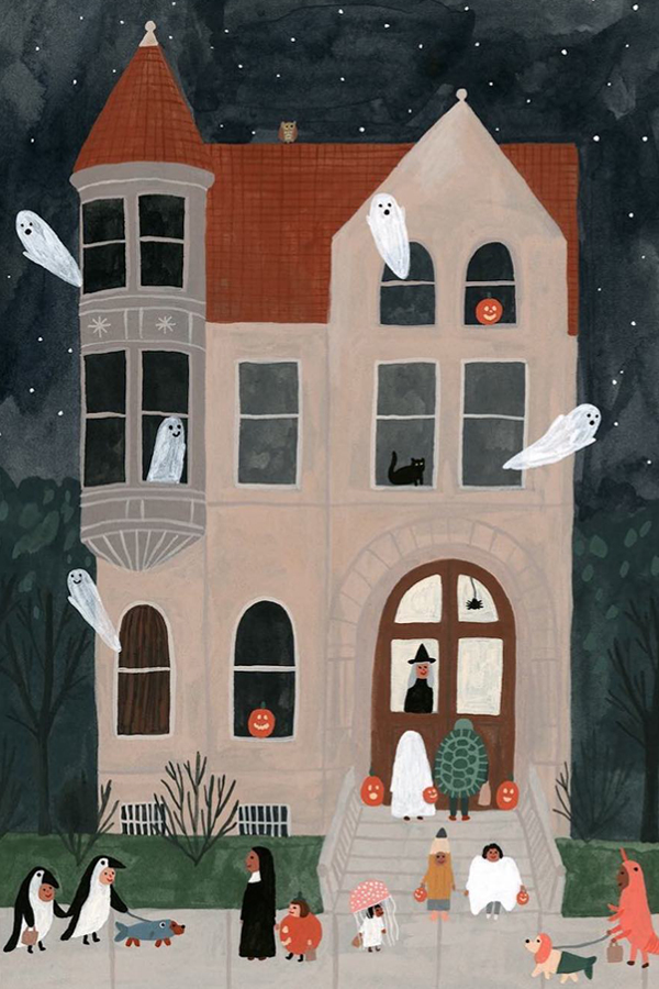 Halloween illustration by Kate Pugsley