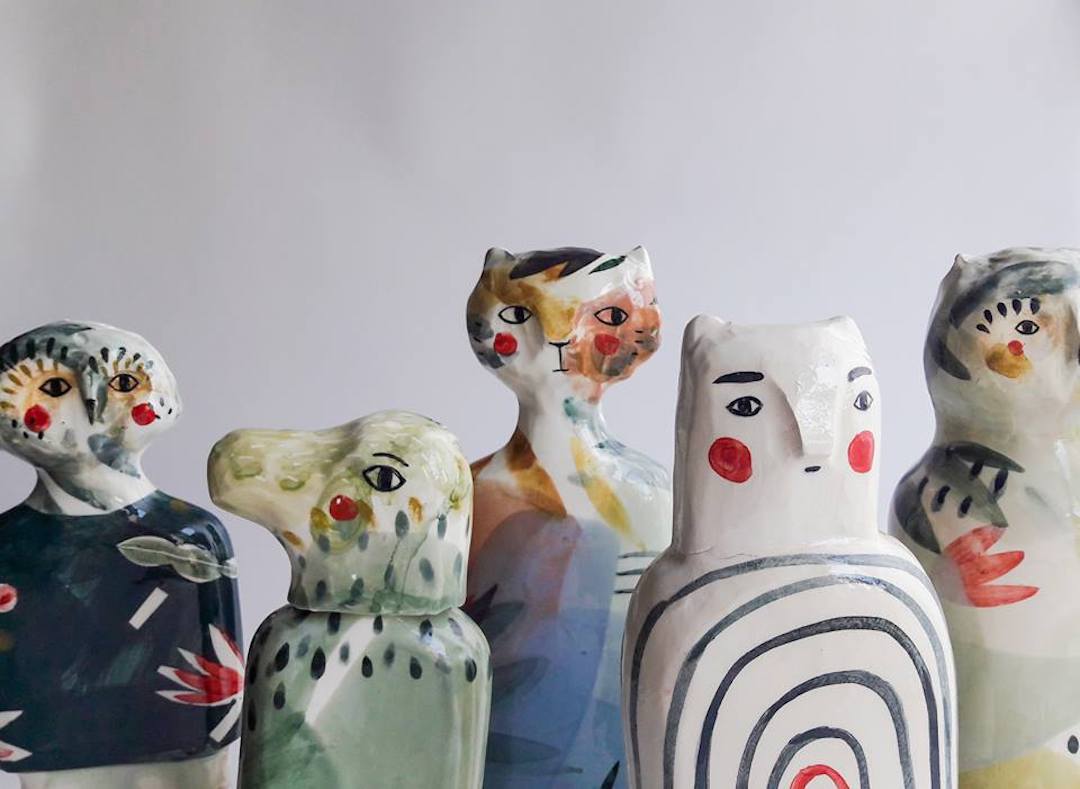 Watercolor ceramics by Elise Lefebvre