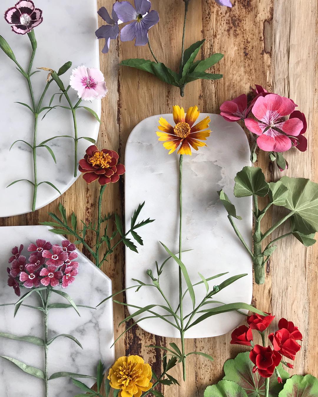 Paper flowers by Ann Wood, a paper flower artist