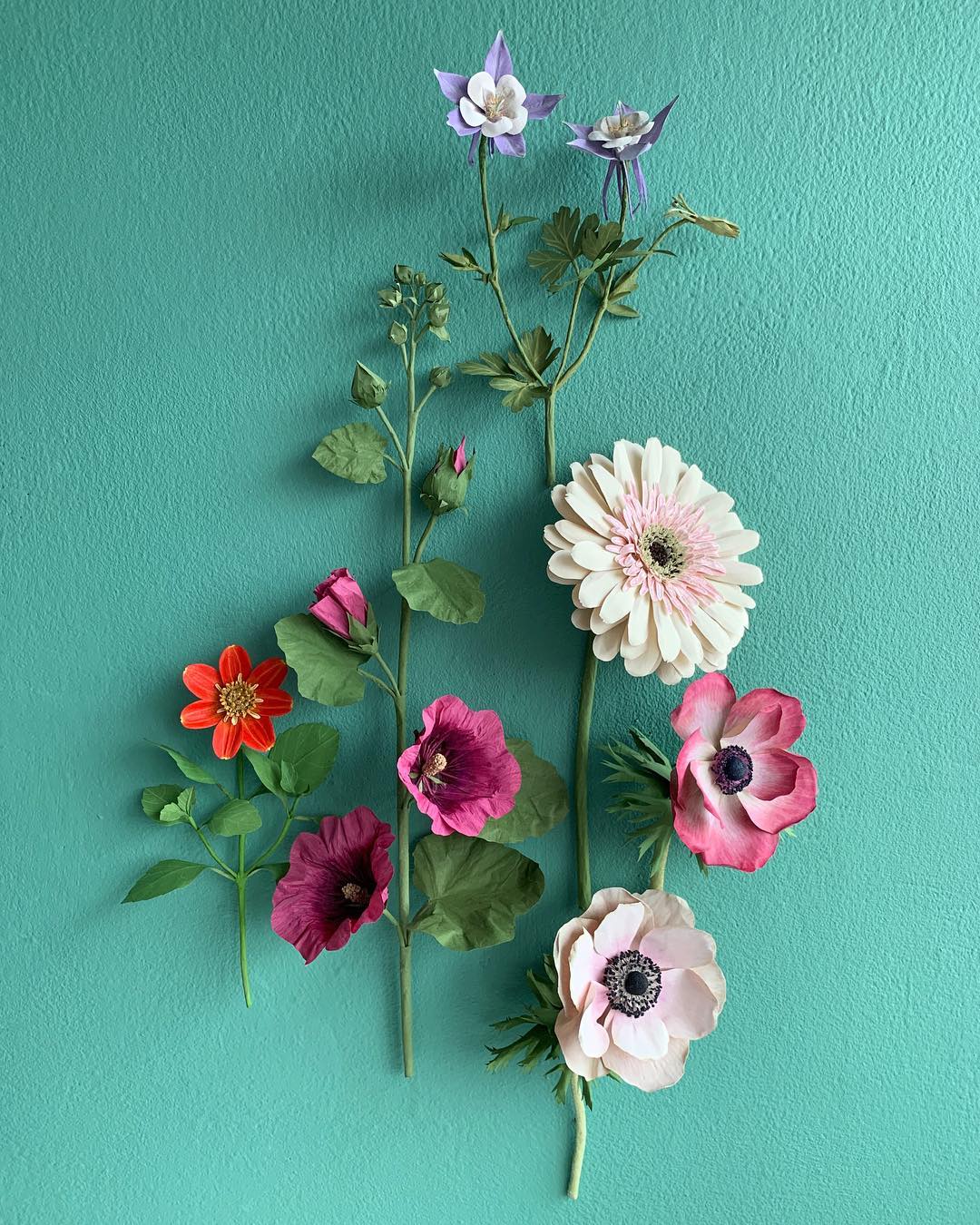 Paper flowers by Ann Wood, a paper flower artist