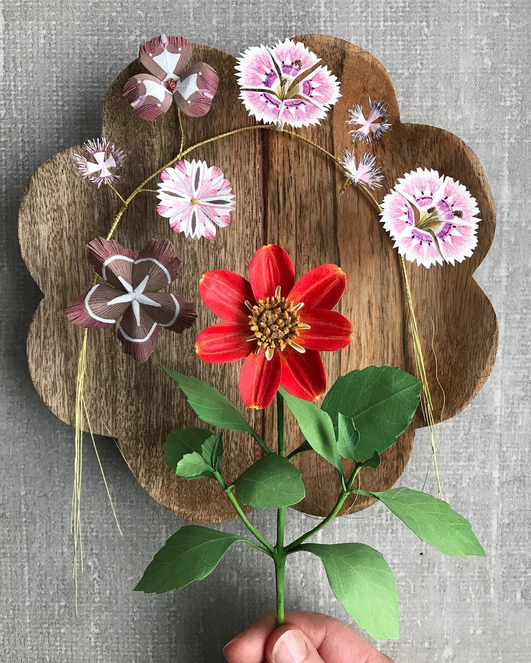 Paper flowers by Ann Wood, a paper flower artist