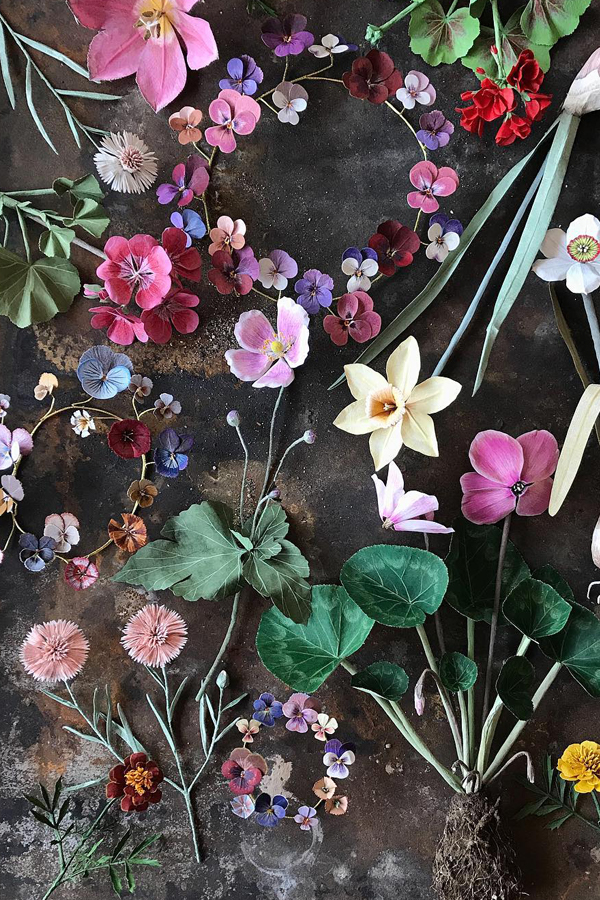 Paper flowers by Ann Wood, a paper flower artist