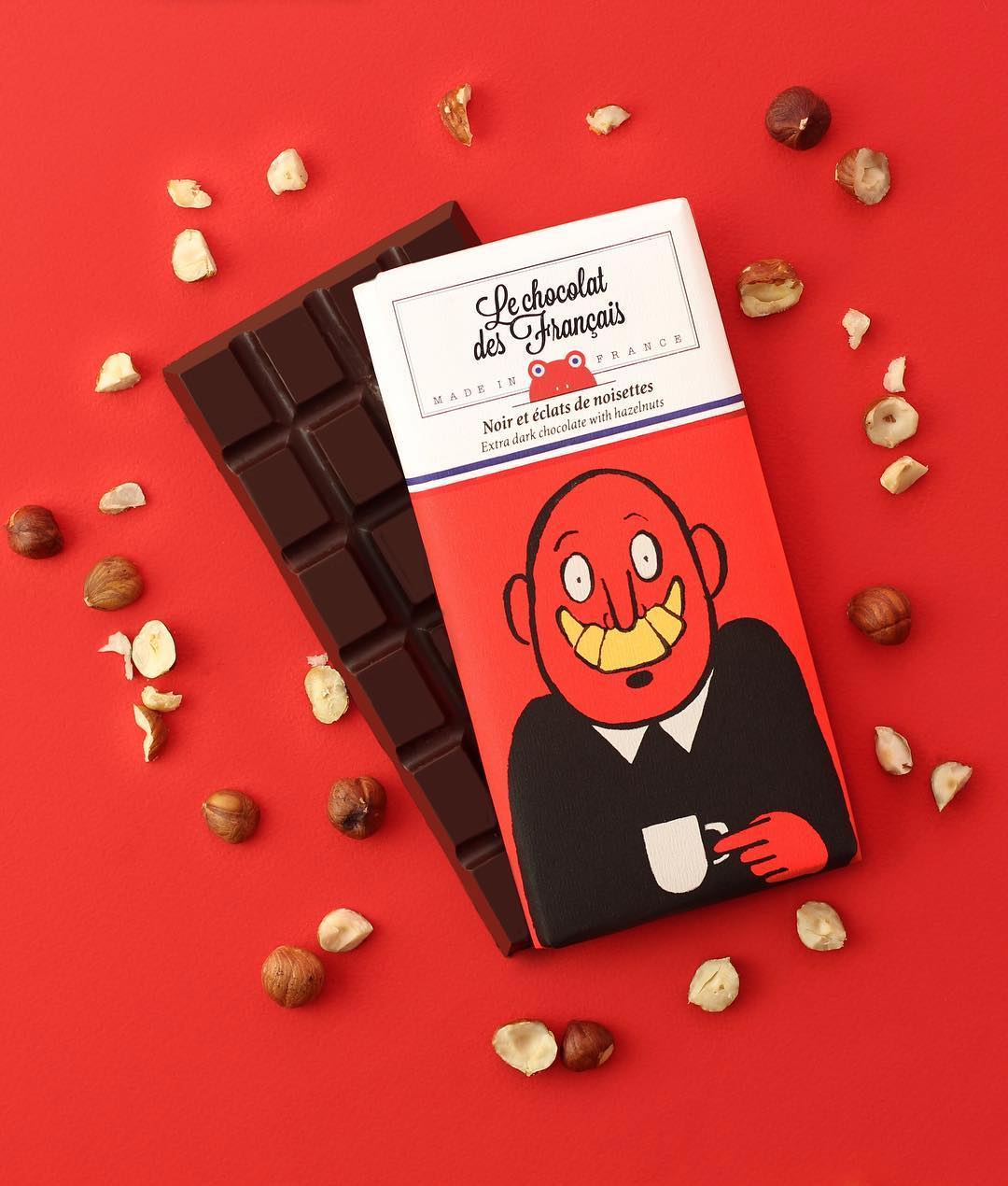 Illustrated packaging for chocolate bars