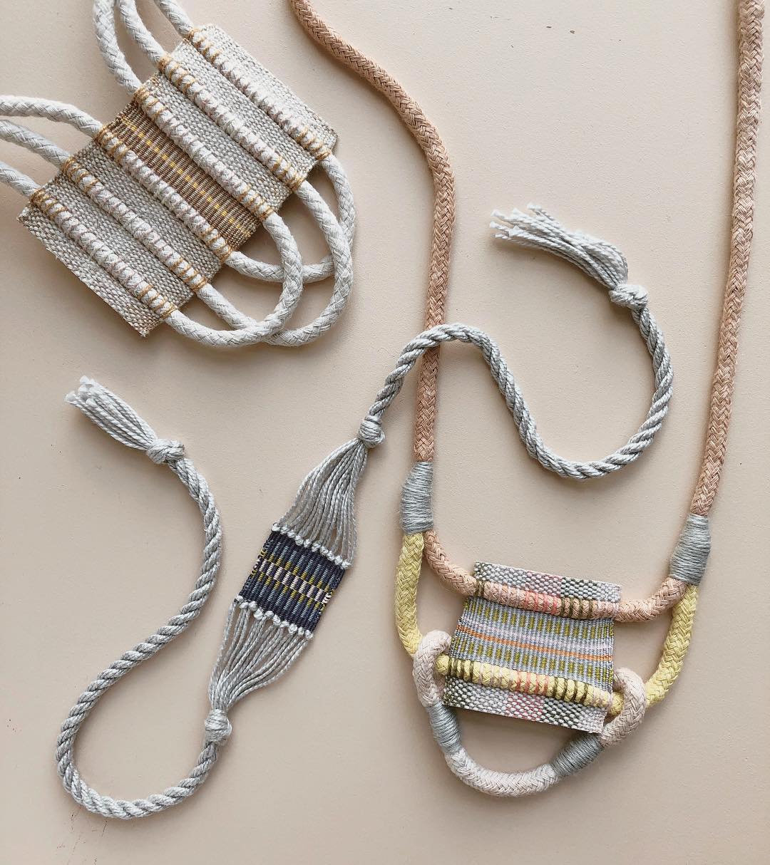 Handwoven jewelry by LESH