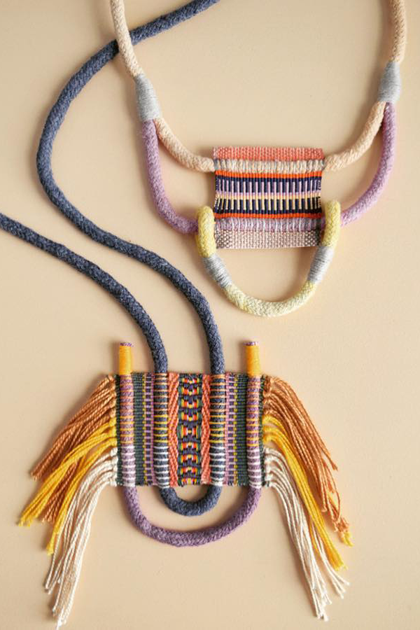 Handwoven jewelry by LESH