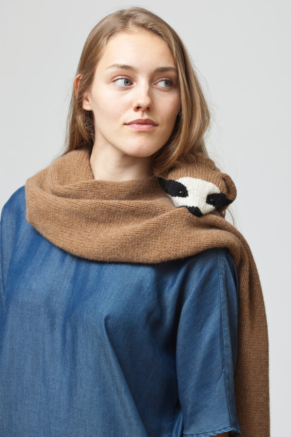 Knitted animal scarves by Nina Fuehrer