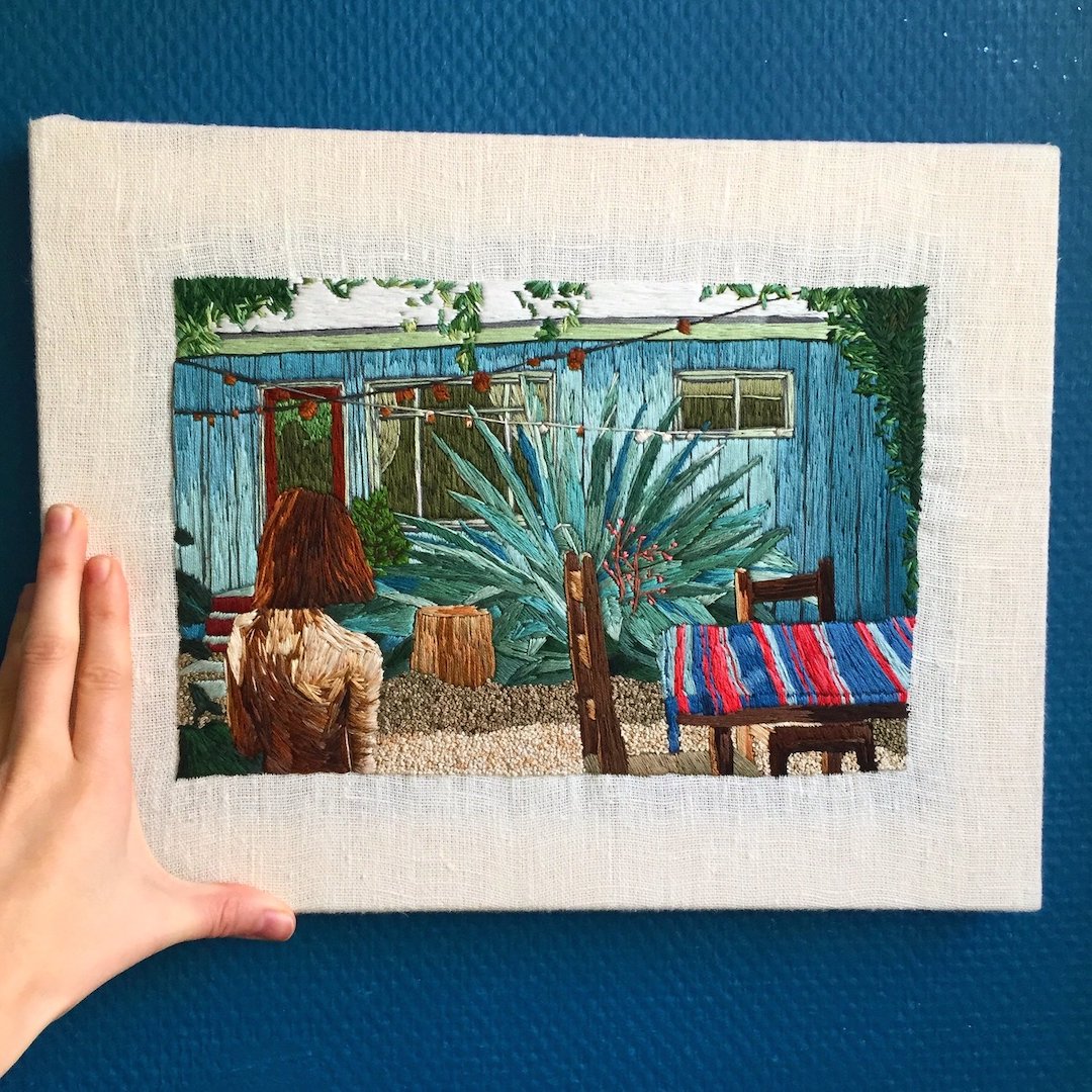 Hand embroidery by Tiny Windows
