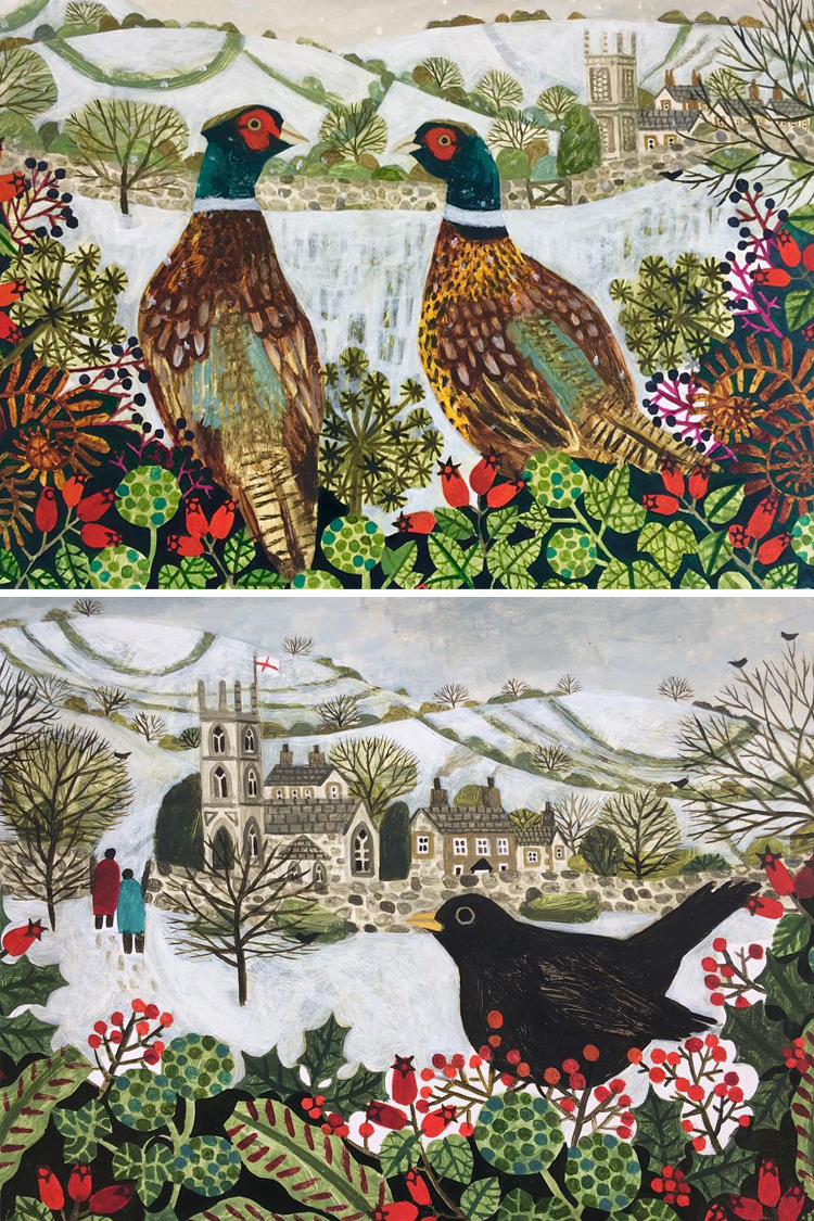 Winter art by Vanessa Bowman