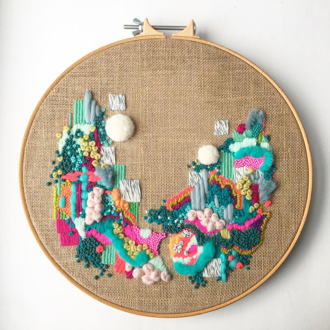 Alluring Abstract Embroideries Celebrate Vibrant Color and Dazzling ...