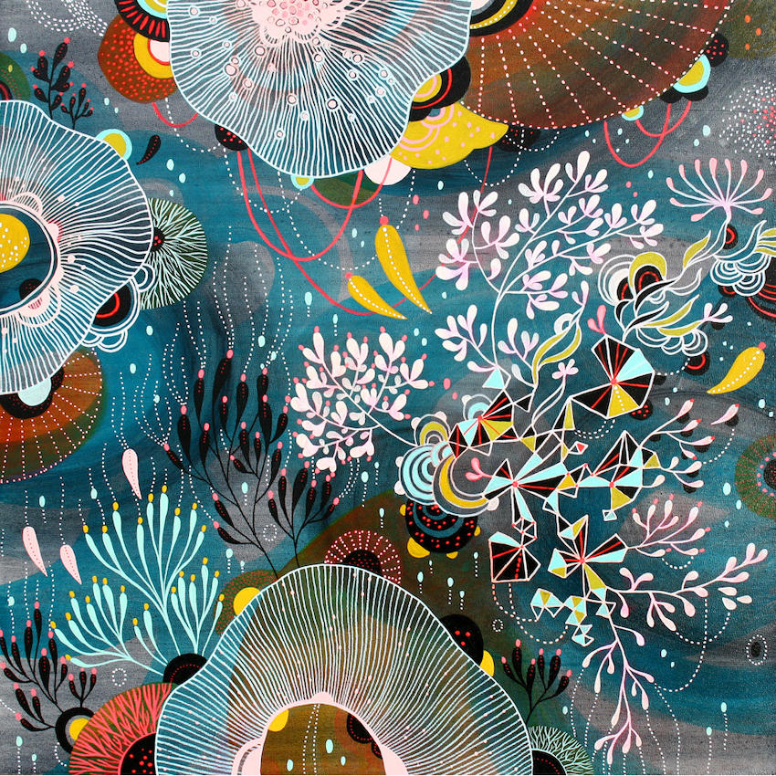 Colorful abstract landscapes by Yellena James