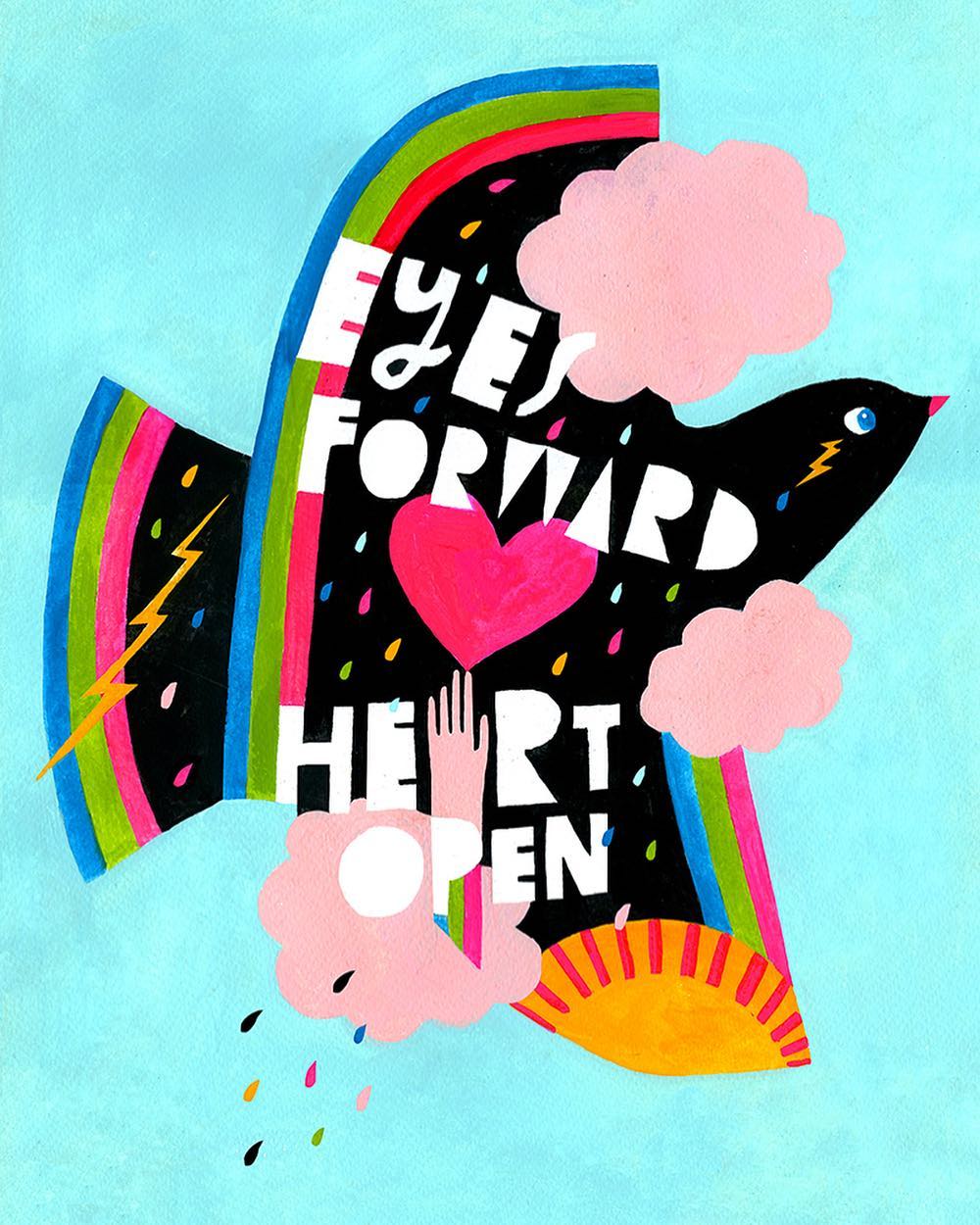 Hand lettering by Lisa Congdon