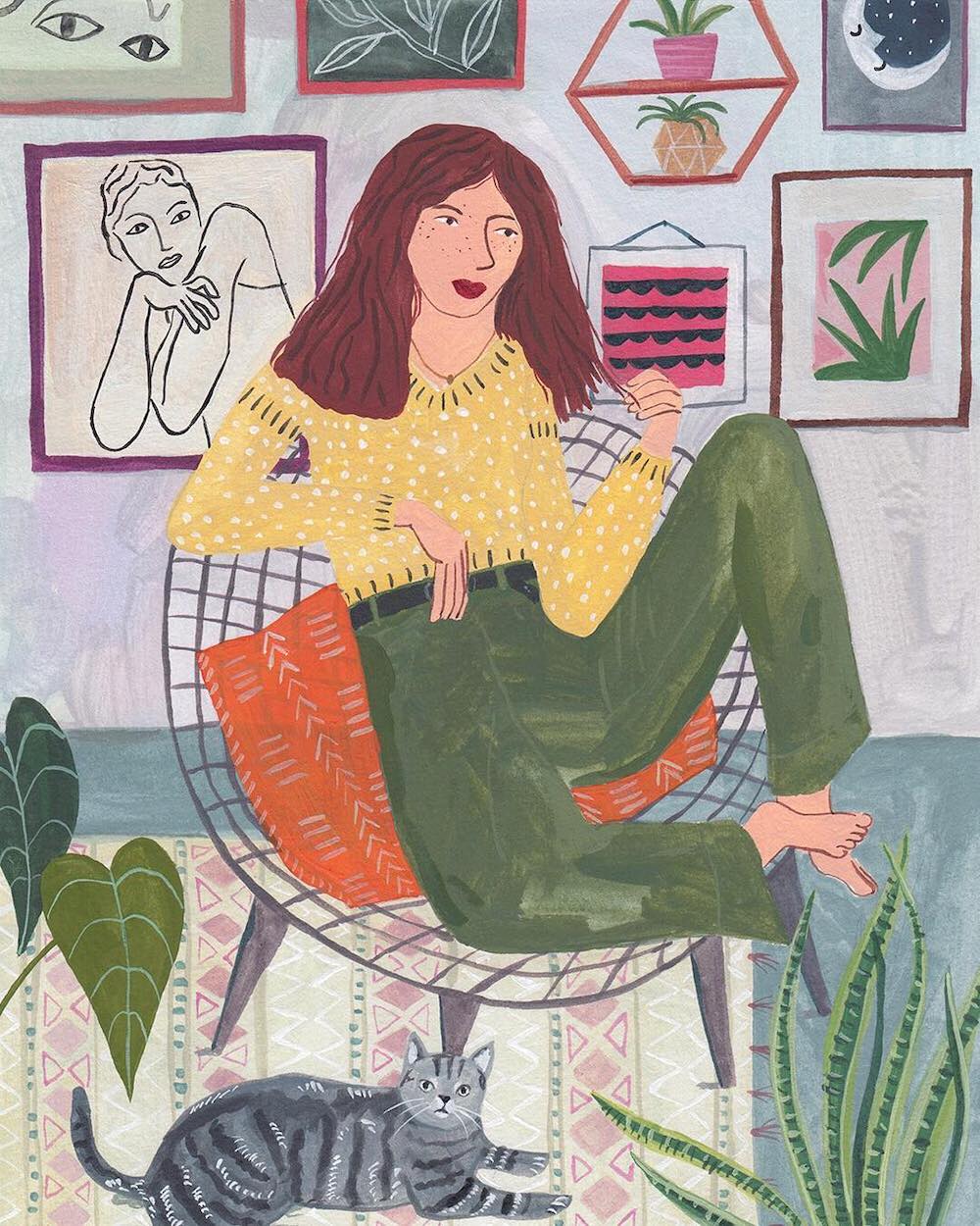 Cozy illustration by Miranda Sofroniou