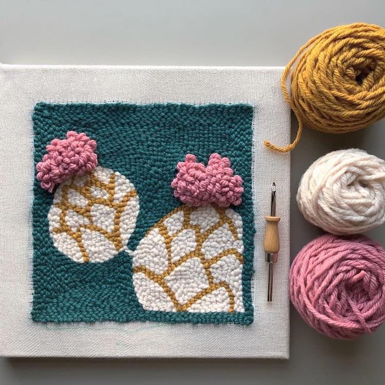 Punch needle embroidery kits for beginners