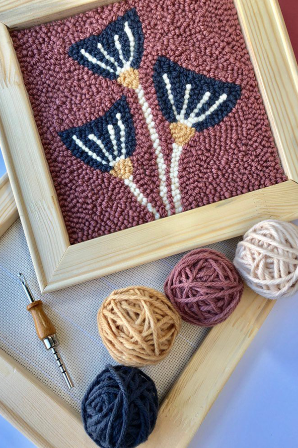 Punch needle embroidery kits for beginners
