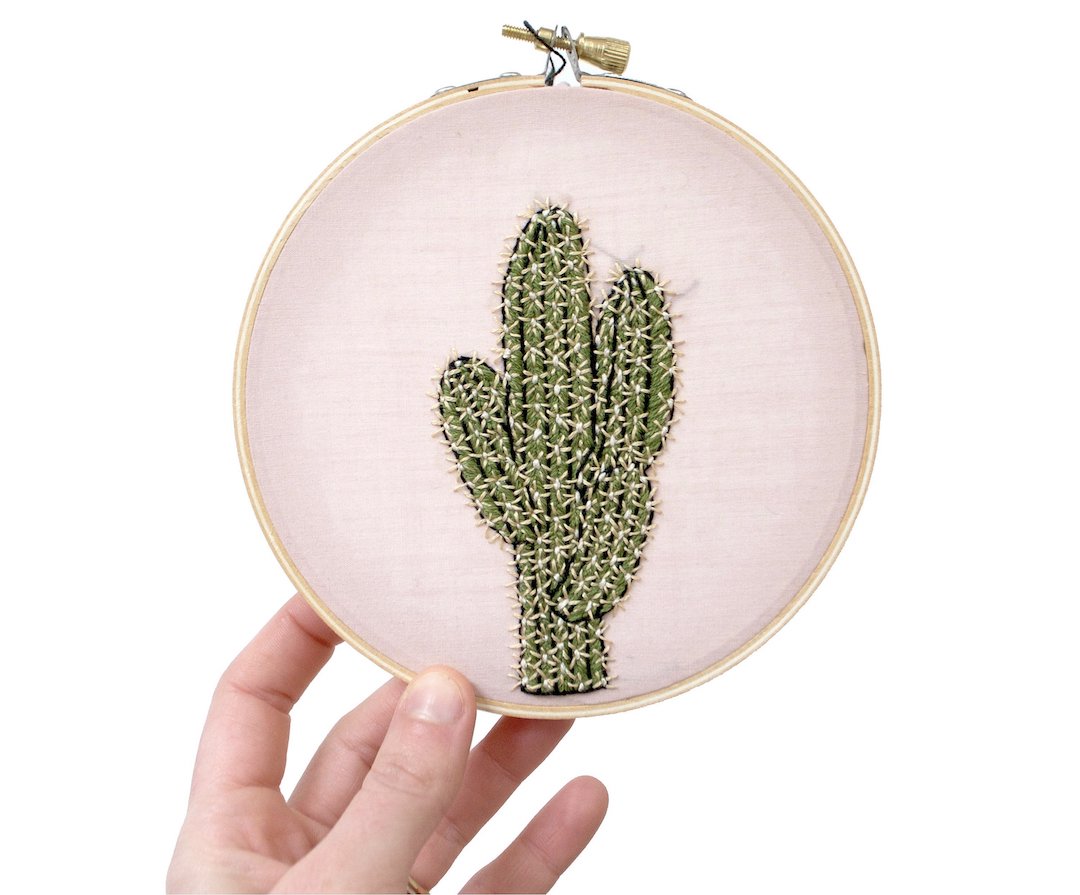 Desert embroidery patterns by Sarah K. Benning