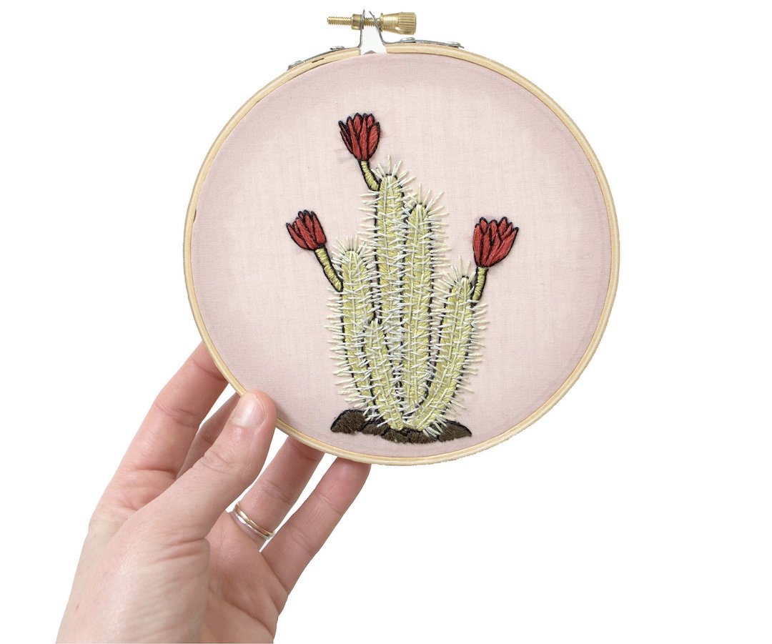 Desert embroidery patterns by Sarah K. Benning