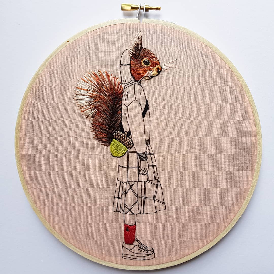 Embroidery art by Cheese Before Bedtime