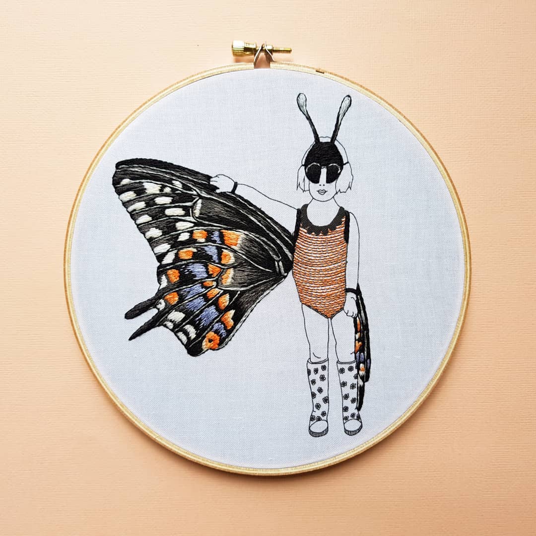 Embroidery art by Cheese Before Bedtime