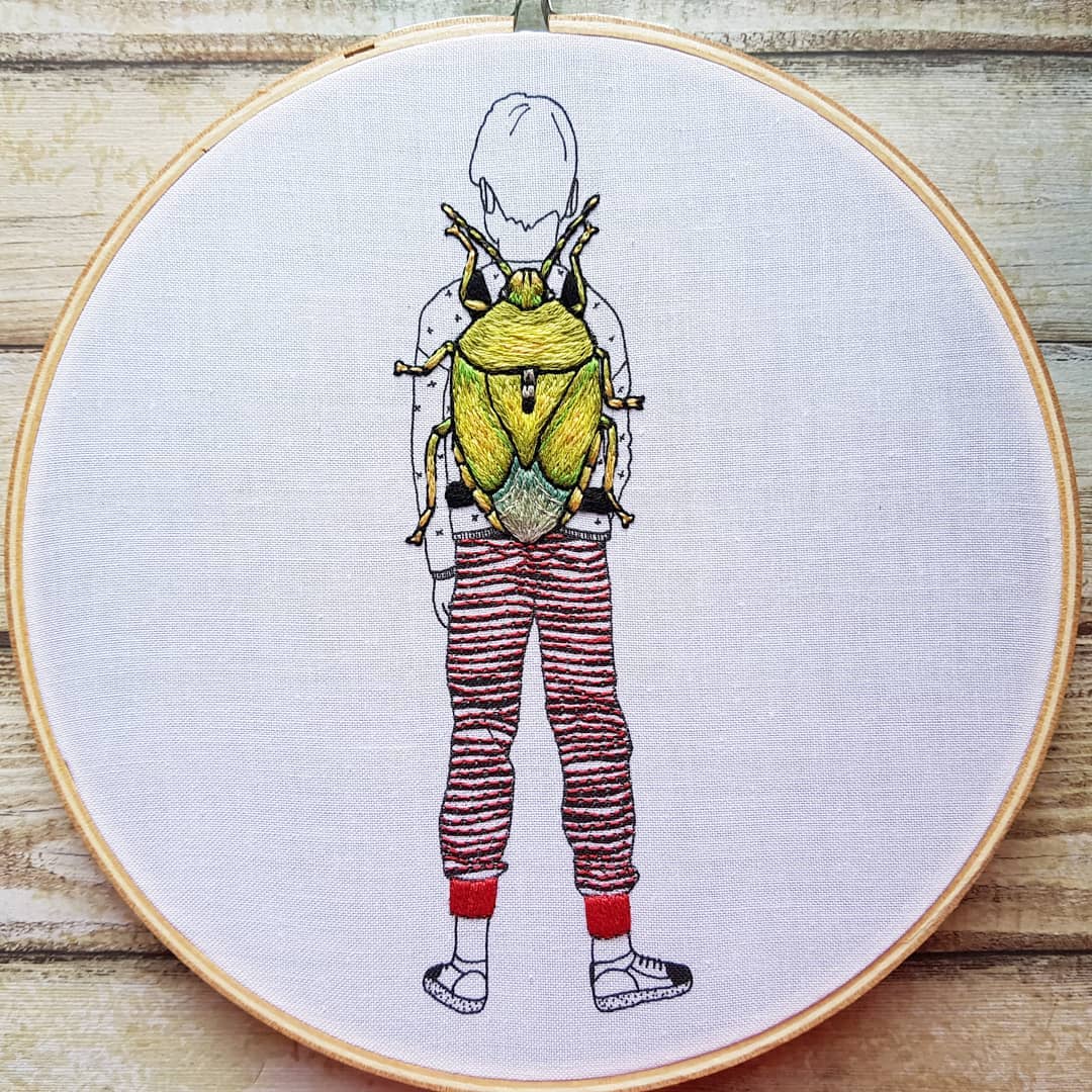 Embroidery art by Cheese Before Bedtime