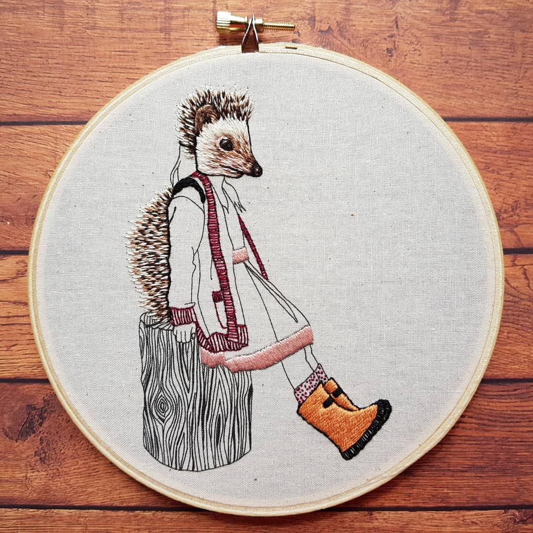 Embroidery art by Cheese Before Bedtime