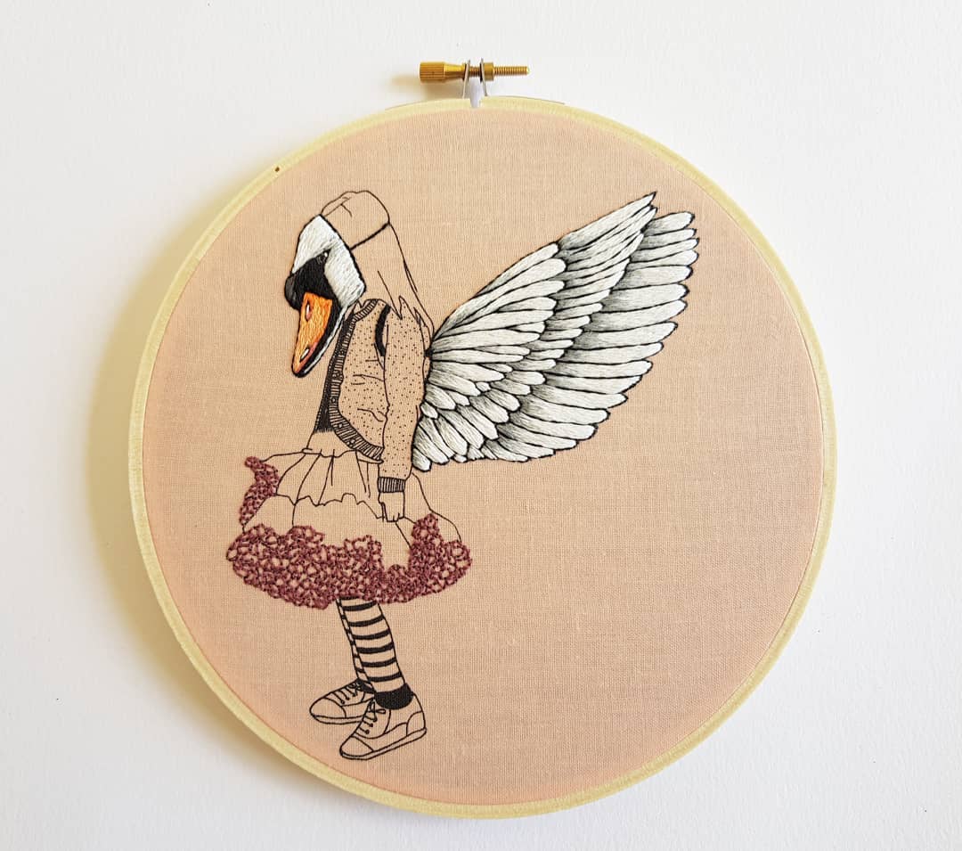 Embroidery art by Cheese Before Bedtime