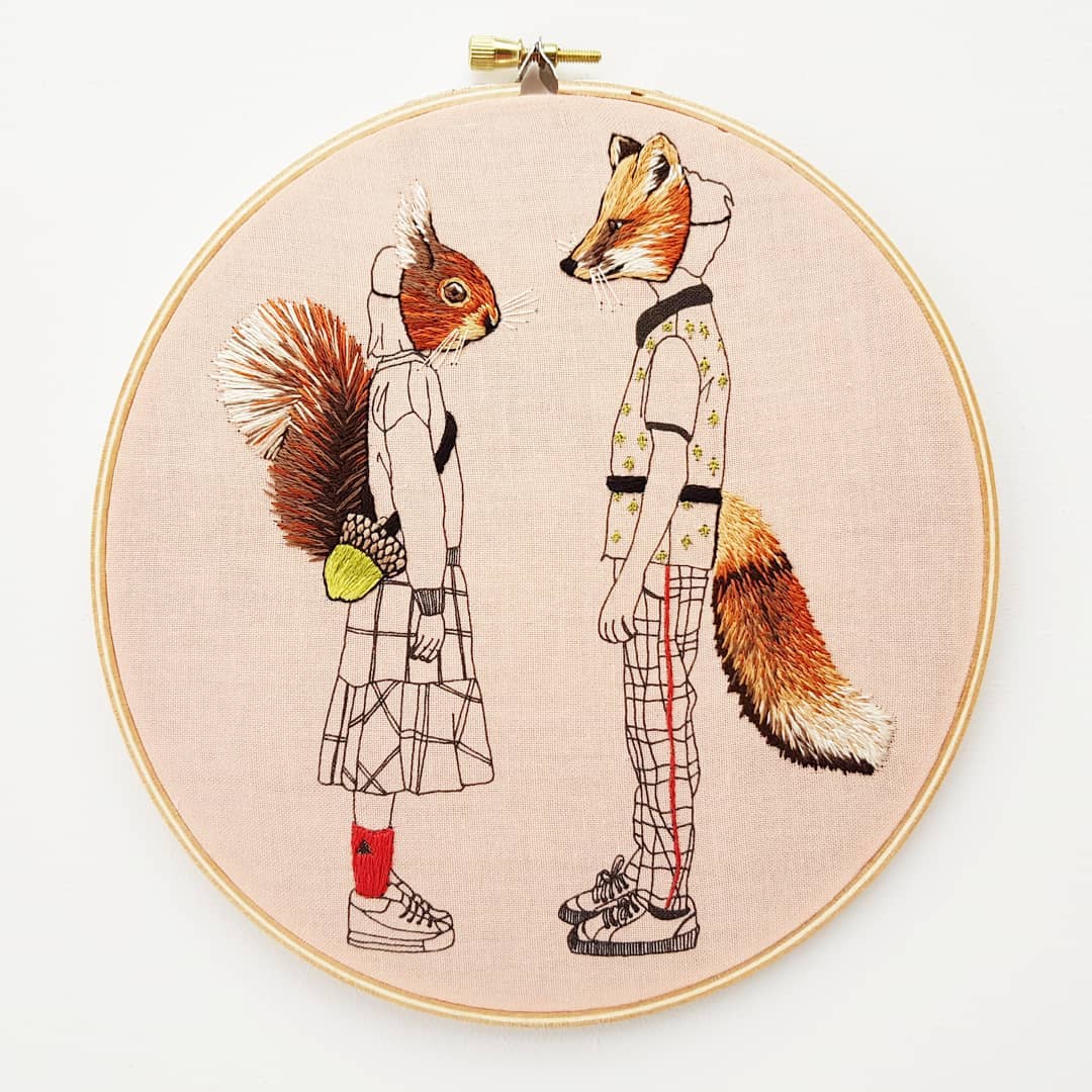 Embroidery art by Cheese Before Bedtime