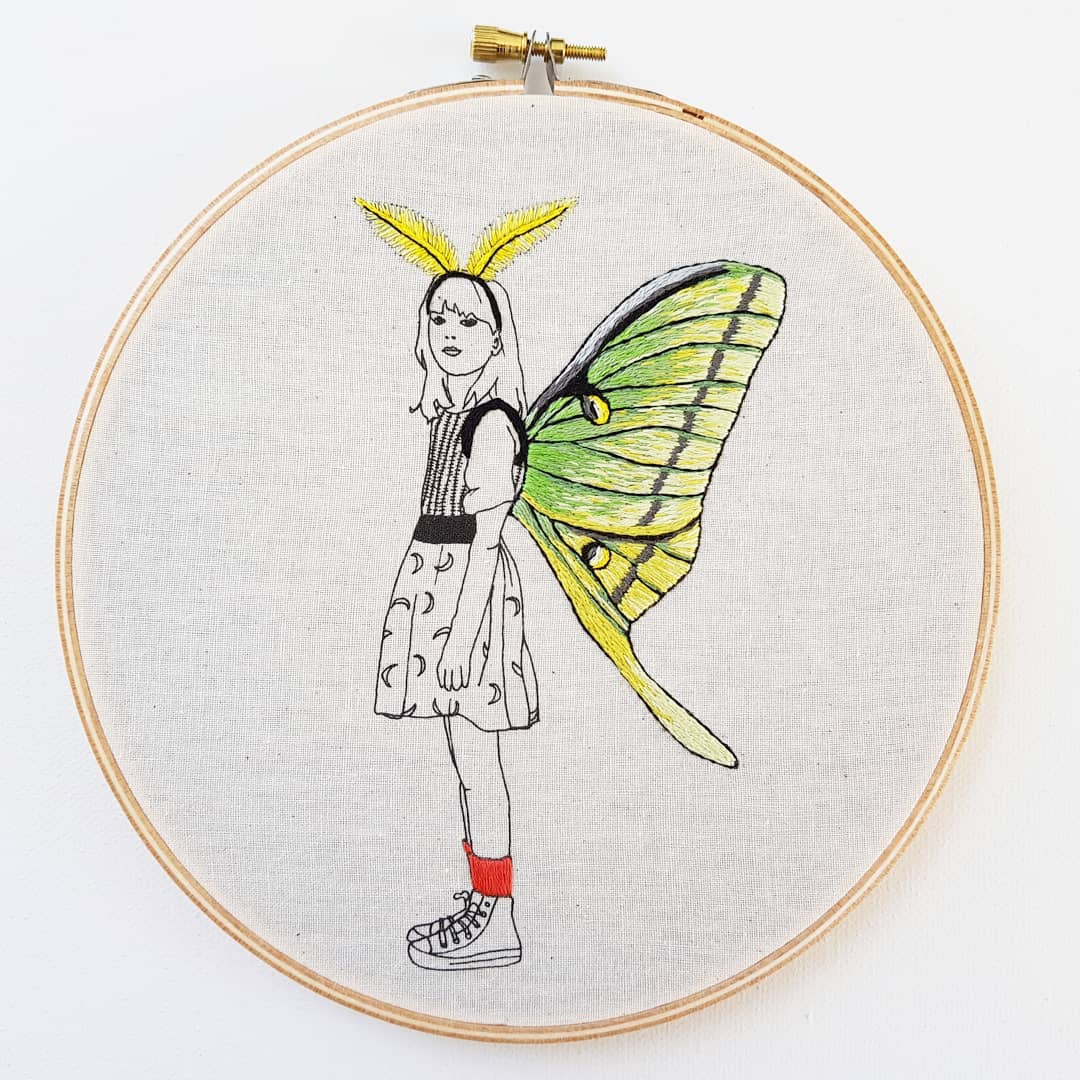 Embroidery art by Cheese Before Bedtime