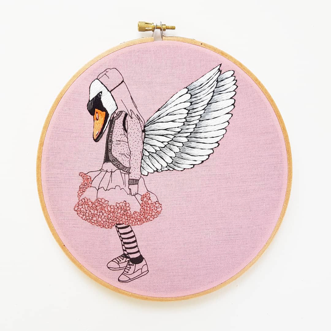 Embroidery art by Cheese Before Bedtime