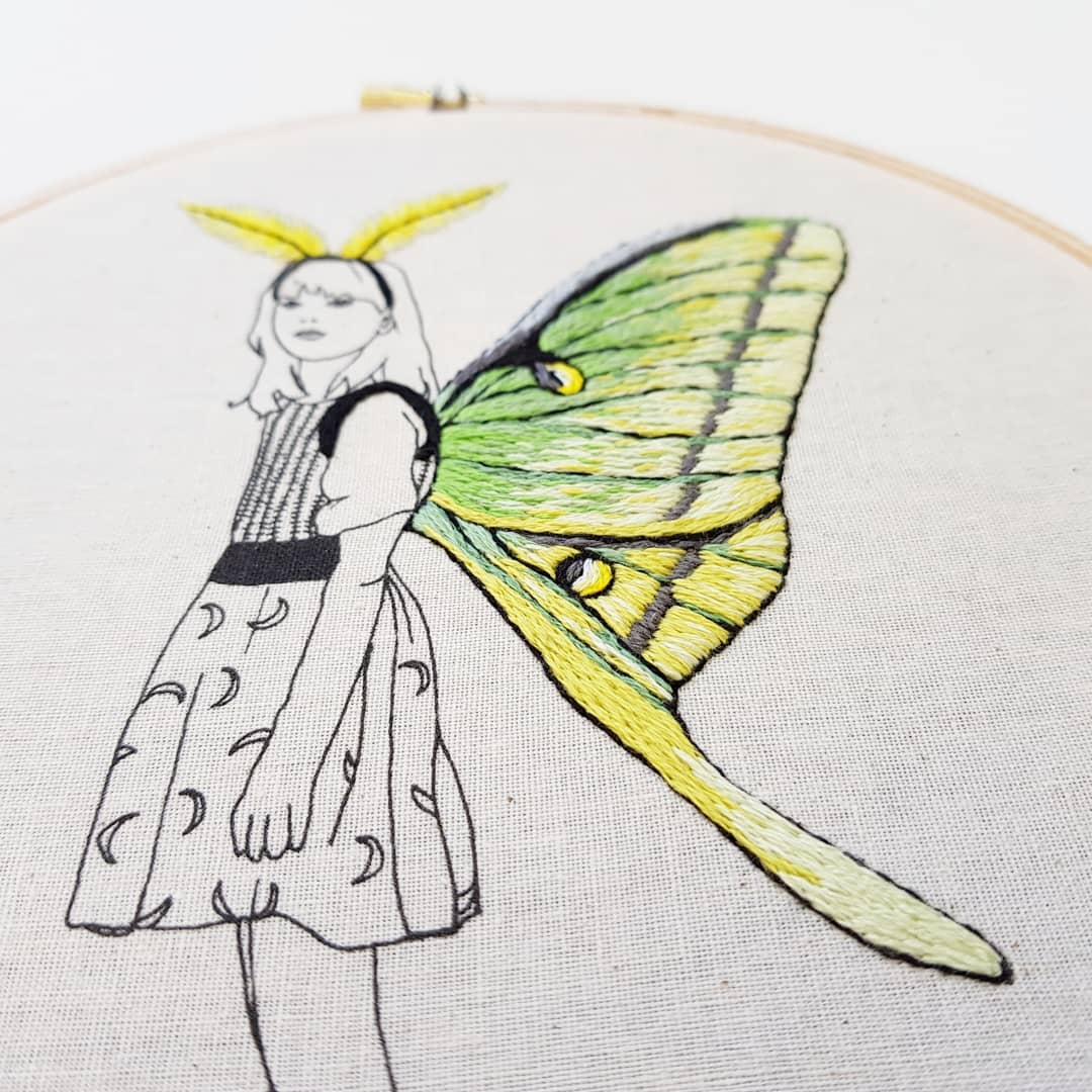 Embroidery art by Cheese Before Bedtime