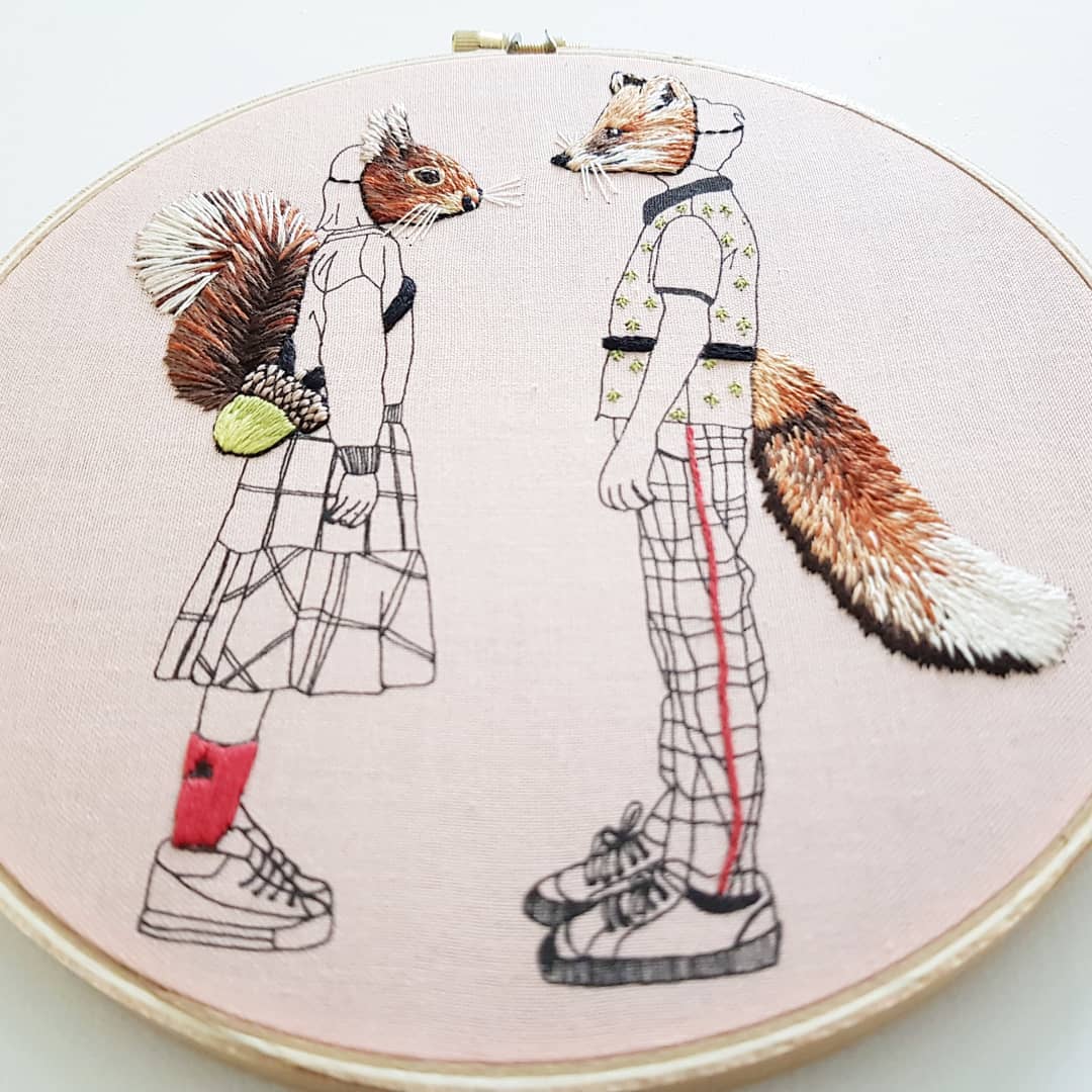 Embroidery art by Cheese Before Bedtime