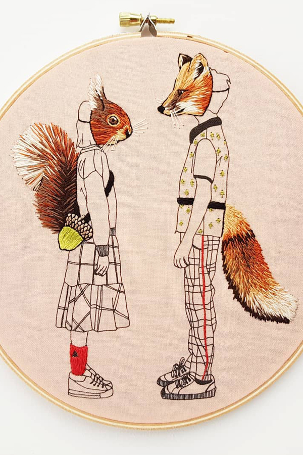 Embroidery art by Cheese Before Bedtime