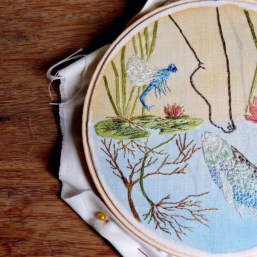 Embroidery art by Claudia González