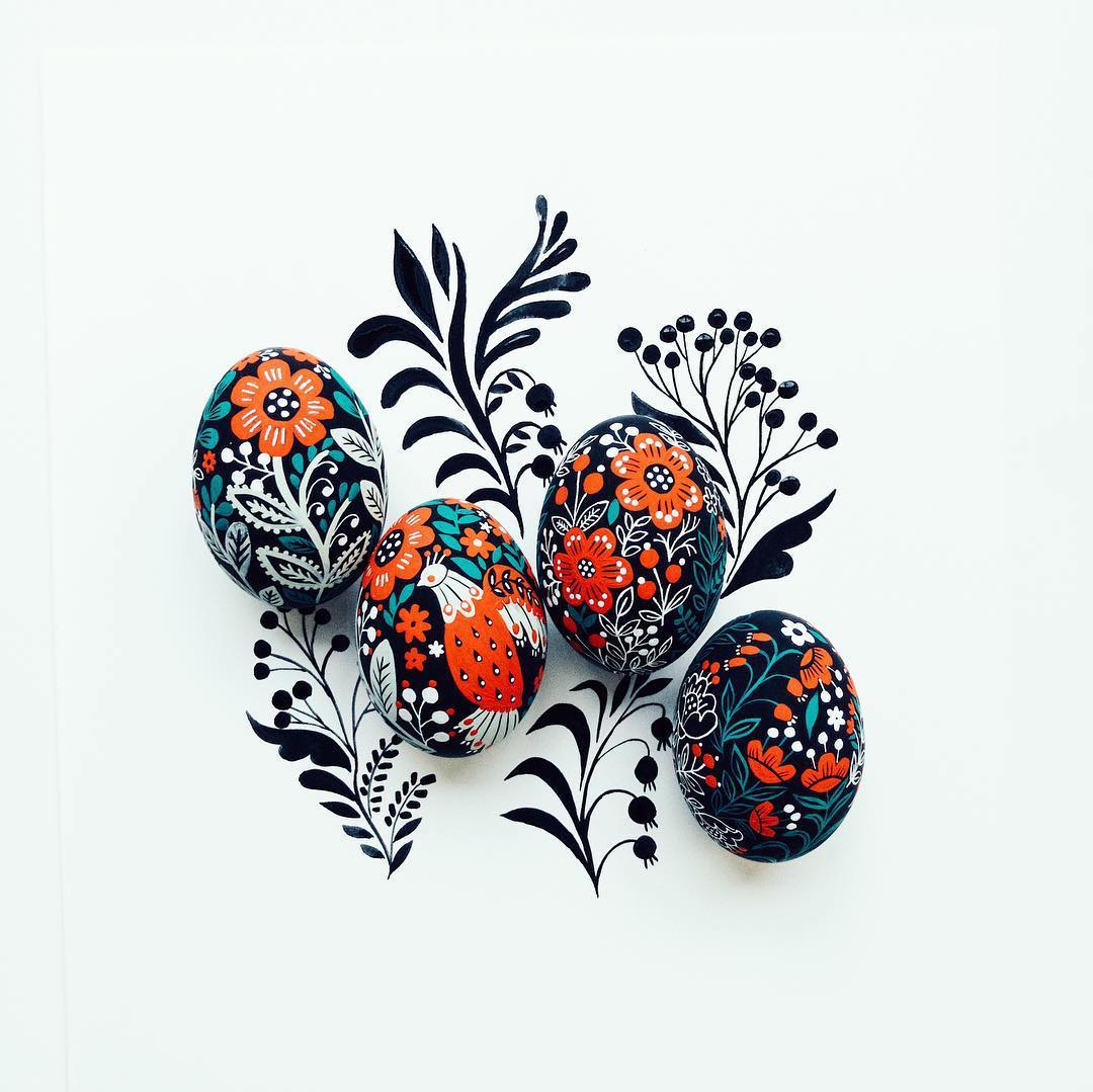 Painted Easter eggs by Dinara Mirtalipova