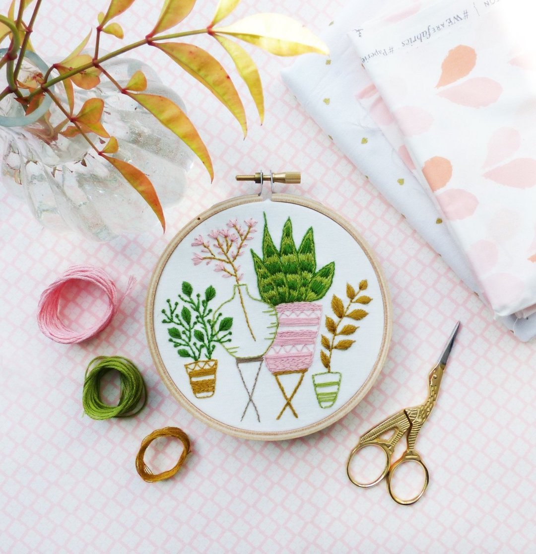 Hand embroidery patterns - perfect for spring crafts