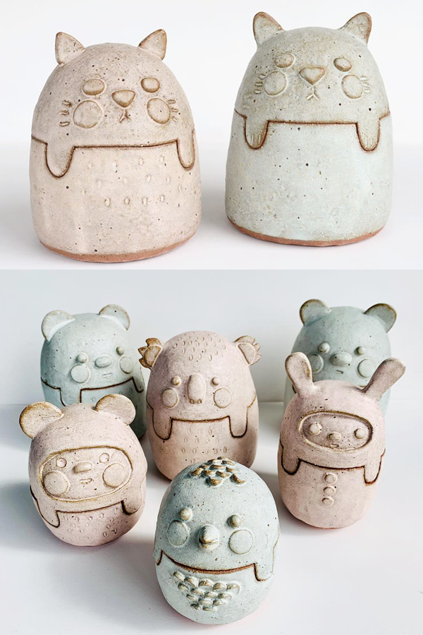 Animal ceramics by Susan Simonini